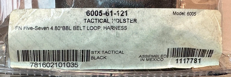 Safariland 6005 SLS STX Black RH Q.D. Leg Rig Holster for FNH FN Five-Seven MKI - Image 2 of 4