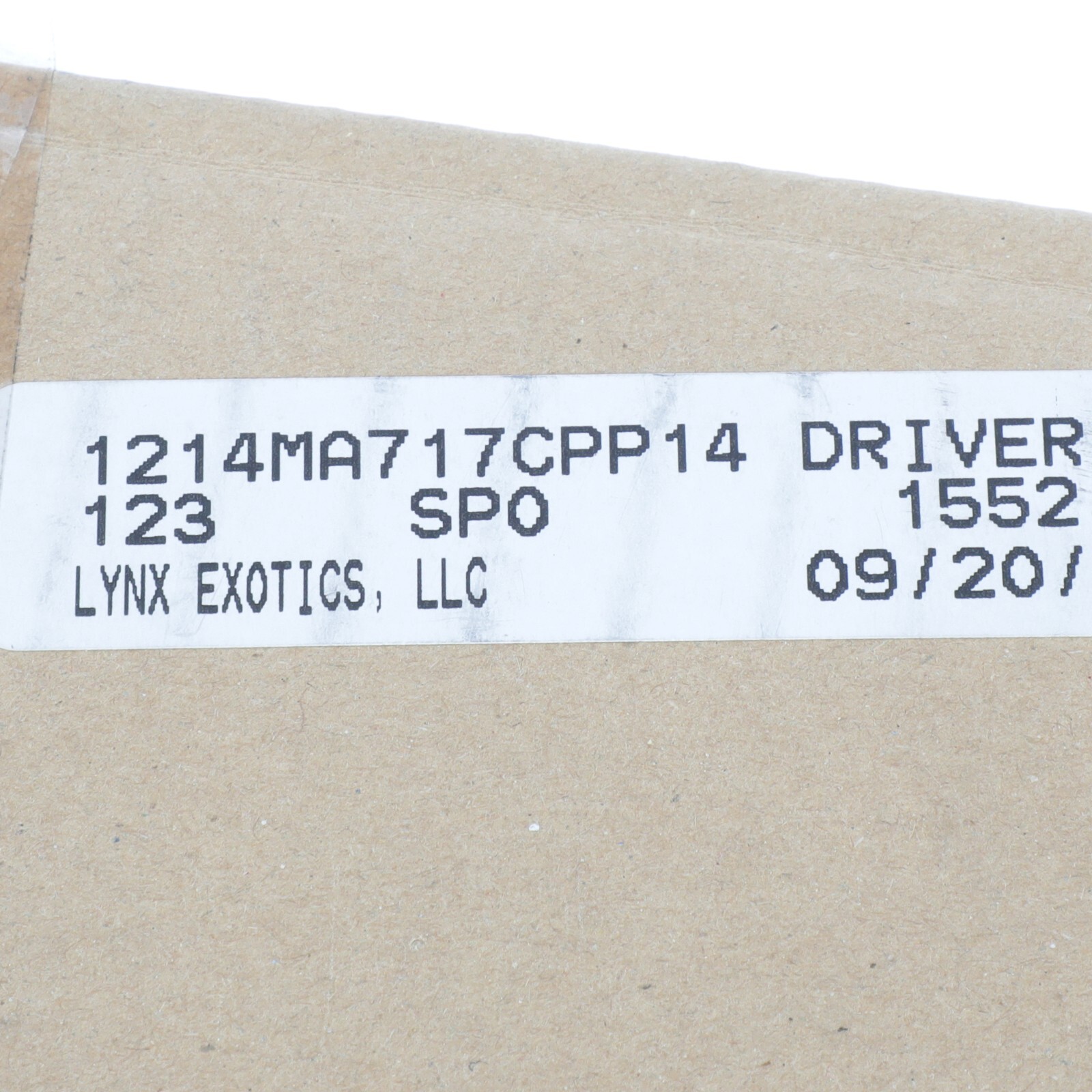 GENUINE MCLAREN DRIVER DISPLAY OEM NEW 1214MA717CPP14