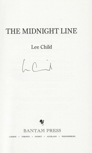 LEE CHILD - THE MIDNIGHT LINE - 2017 1ST SIGNED H/B - Picture 2 of 2