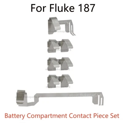 MARKENLOS Juego de piezas de contacto con compartimento de batería para multímetro digital Fluke 187 TRMS NUEVO