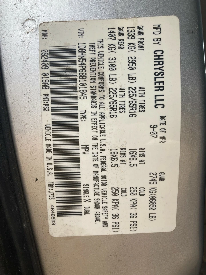 Оригинальные крепежные болты для 2 генераторов 2001-2010 Chrysler Dodge 3,8 л Grand Caravan  - Изображение 4 из 4