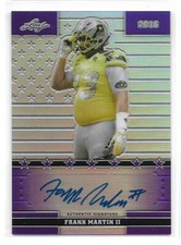 Frank Martin II 2016 Leaf refractor auto #d 8 / 10 !!    SSP