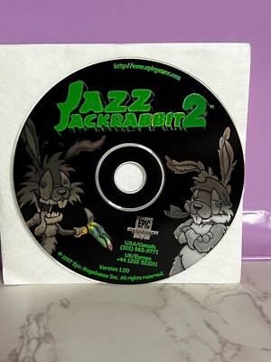 Jazz Jackrabbit 2- Epic Megagames- 1997-  PC CD-Rom Game- Disc Only