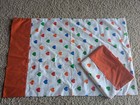 Vintage Inspired Rainbow Hearts Pillowcases Set Pair Excellent Cond Homemade