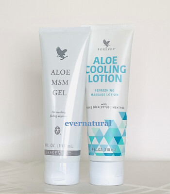 Set of Forever Cooling Lotion and Forever Aloe MSM Gel 4 oz ea. | eBay