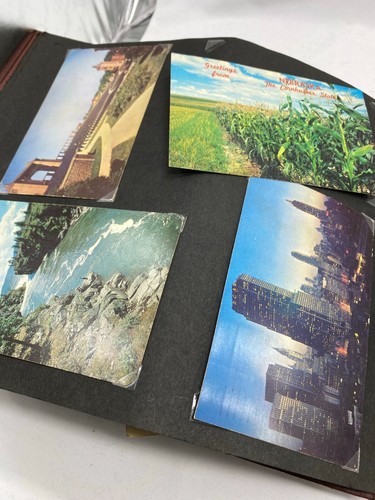 Vintage 1960-1990's Photo Album 55 Postcards - 10.5” x 13.5” Travel Ephemera - Picture 10 of 17