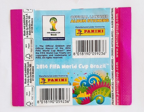 PANINI SEALED PACK WORLD CUP BRASIL 2014 GREECE VERSION pochette bustina sobre - Imagen 2 de 3