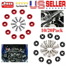10/20X Universal JDM M6 Fender Washer Bolt Bumper Nut Car Engine Screw Wholesale