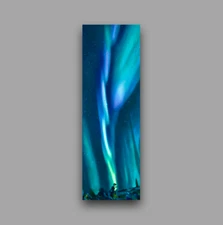 Northern Lights bookmark unique colorful night landscape with stars reader gift