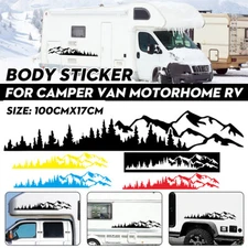 1PC Tree Mountain Forest Side Body Decal Sticker For Truck SUV RV Trailer Camper