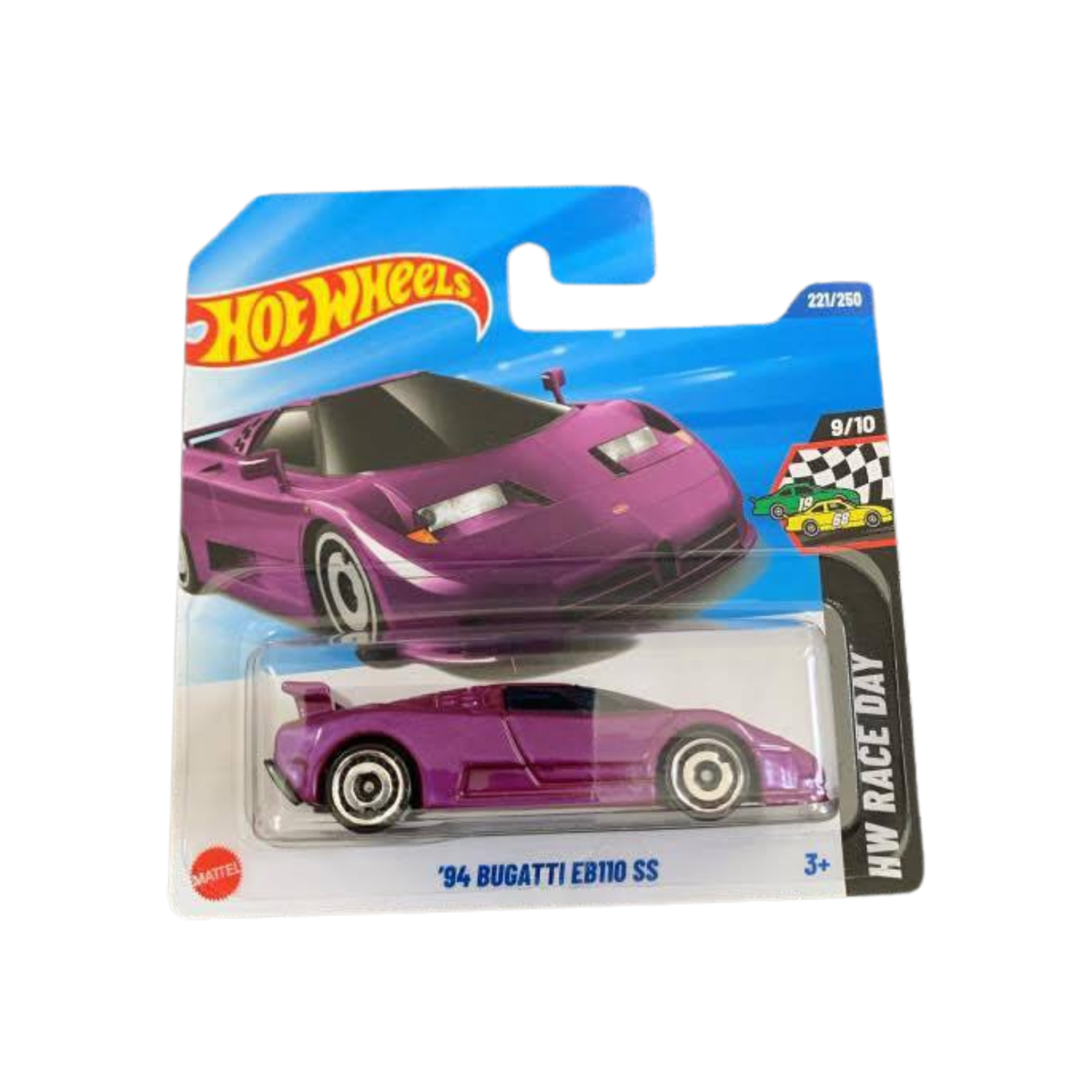 Hot Wheels New Case L 2025 '94 Bugatti EB110 SS Short Card Purple