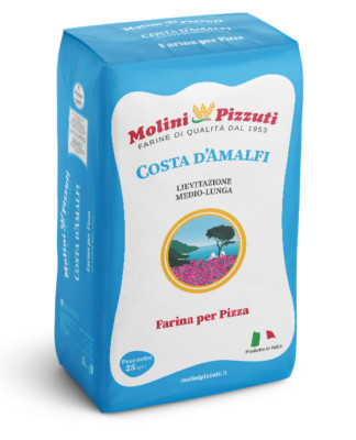 Molini Pizzuti Costa d Amalfi Farina per Pizza Mehl Typ 0 Pizzamehl W300 25Kg