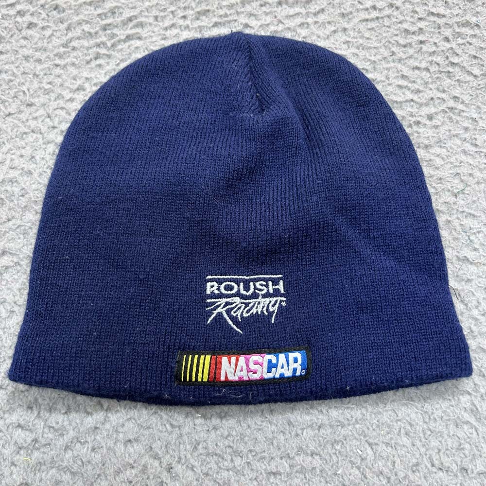 NASCAR Roush Racing Beanie Hat for Men One Size Sock Toboggan Cap