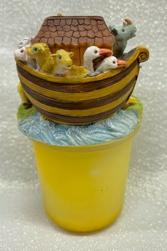 Noah's Ark Resin Top/Glass Votive Candle Holder Wongs International 2002NEW(B52) - Picture 5 of 12