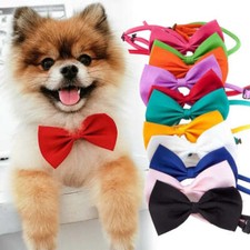 10pcs Pet Dog Cat Necklace Adjustable Strap for Cat Collar Dogs bow tie puppy