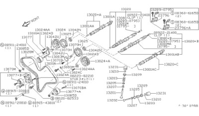 Genuine OEM Nissan Spring - Tensioner 13072-45V20 NEW 1990-1996