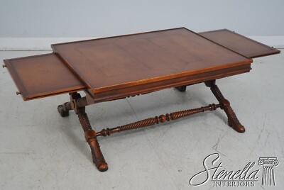 L64739EC: THEODORE ALEXANDER Leather Top Shoe Foot Coffee Table | eBay