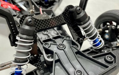 ホビーラジコン dlike HYBRID Carbon shock tower set Xtreme Racing 3mm Carbon Fiber Front Shock Tower - For