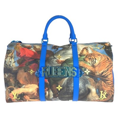 LOUIS VUITTON Masters Collection Jeff Koons Rubens Keepall Bandriere Boston bag