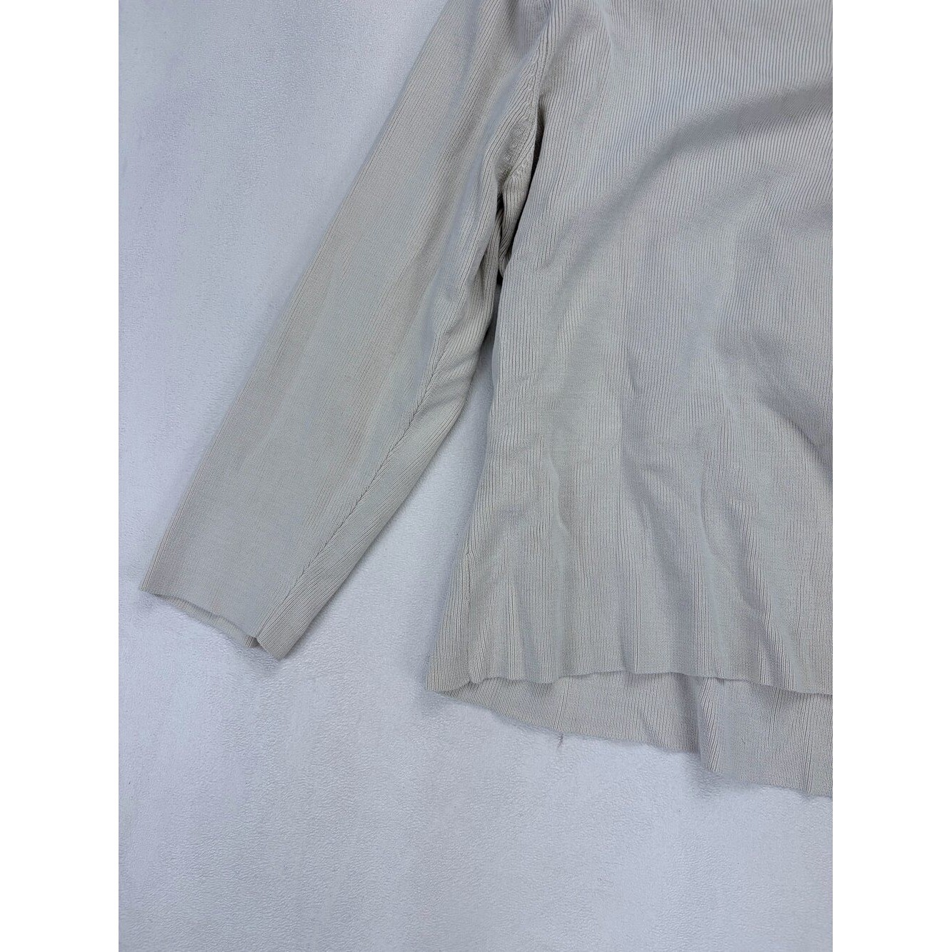 WilliSmith Spun Silk-Blend Long Sleeve Top Size M image 7