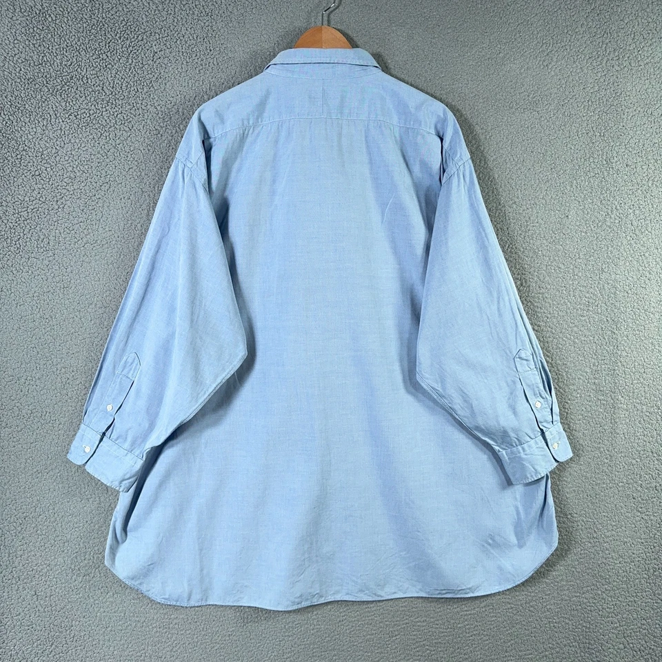 Camisa Oxford Vintage Gitman Bros Pinpoint Para Hombre 20/36T 3XL Grande Alta Larga EE. UU. Foto 2 de 4