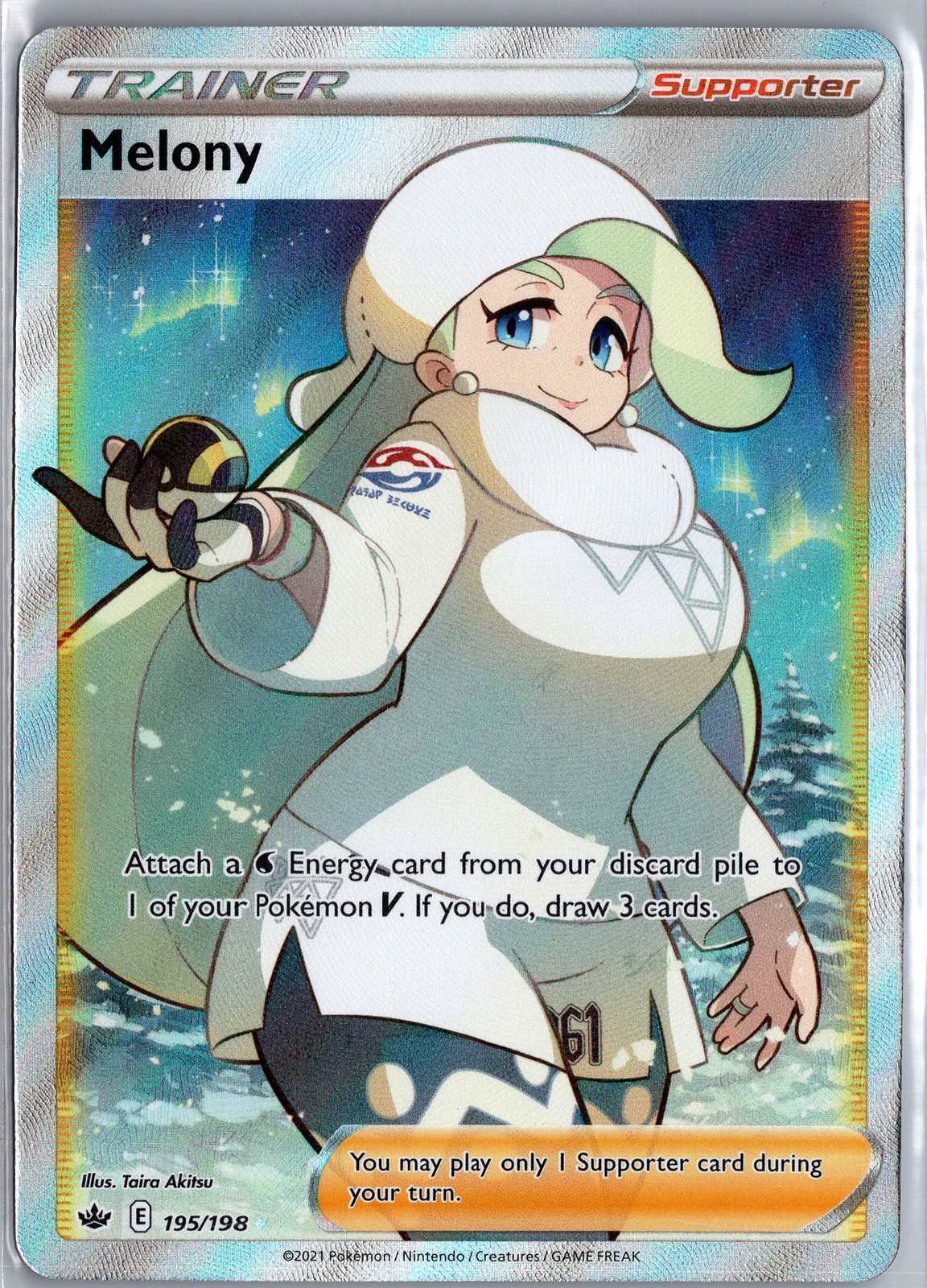 Melony 195/198 Evolving Skies Trainer Supporter Pokemon Card NM