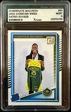 Panini 2025 Donruss WNBA Dominique Malonga Rated Rookie RC #89 Storm XCG 9