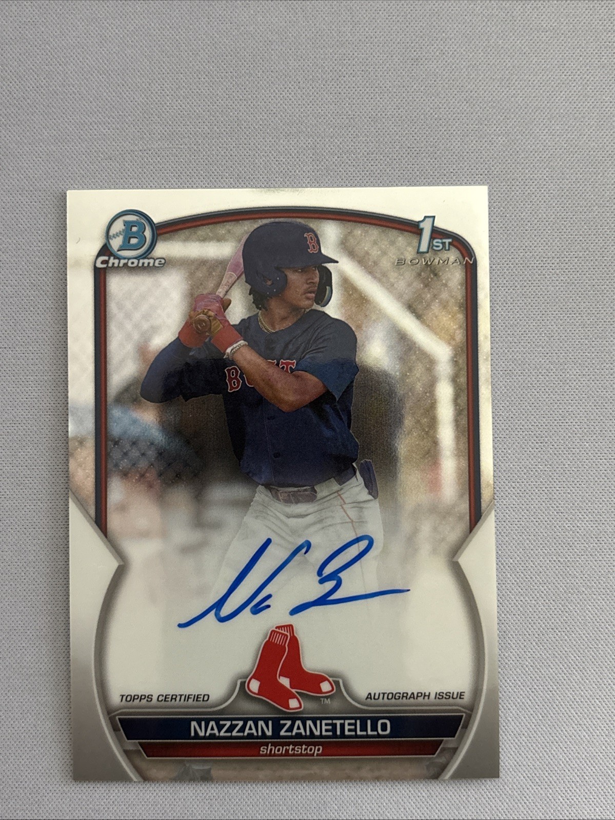 1st 2023 Bowman Chrome Draft AUTO CDSA-NZ NAZZAN ZANETELLO RC