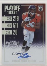 2016 Panini Contenders Rookie RPS Playoff Ticket 7/49 Devontae Booker Auto 3c4