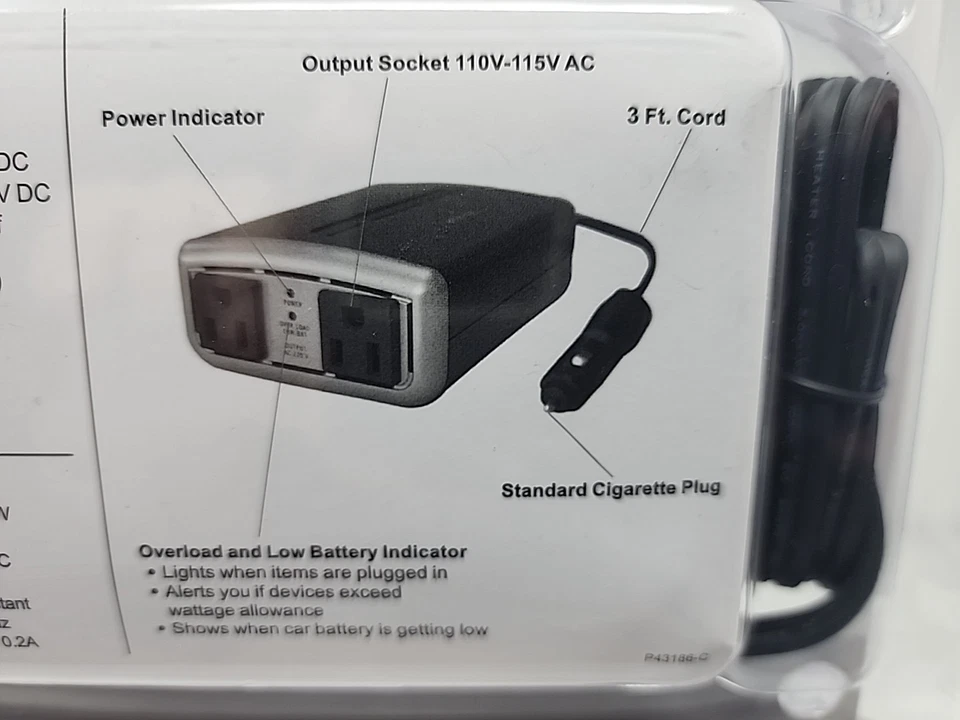 Belkin F5C400-300W AC Anywhere DC/AC Portable Power Converter - BX2 - Image 4 of 4