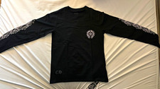 Chrome Hearts Los Angeles Men's Black Long Sleeve Cross Graphic Tee M