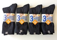 Neu - 12 Paar Nur Die Herren Passt Perfect Socken - Gr. 43-46 - Schwarz - Paket!