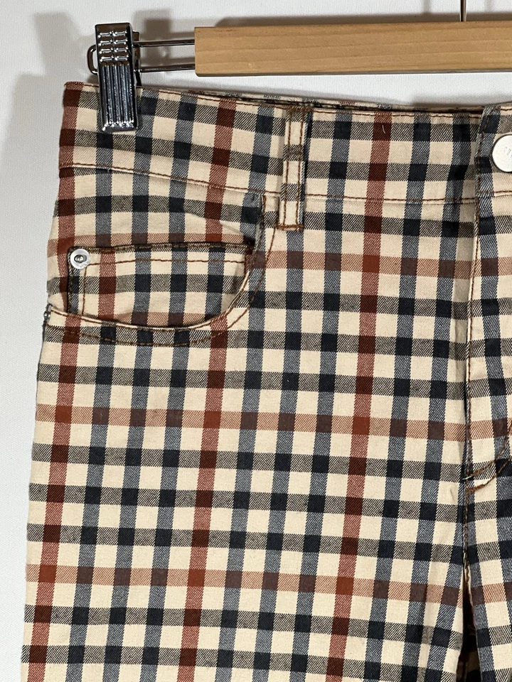 Pantalones Cortos De Colección DAKS London Para Mujer 10 Clásicos Patrón A Cuadros Puños Informales Foto 4 de 4