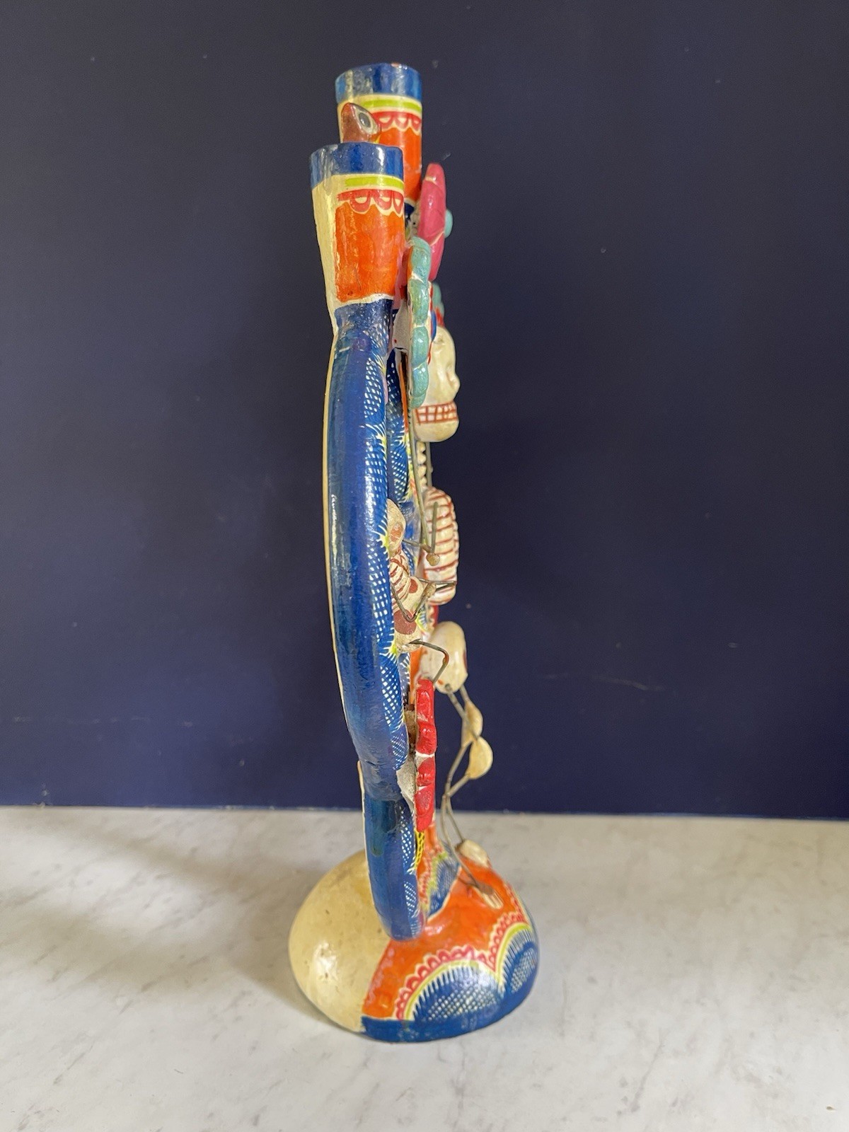 VTG Castillo Tree of Life Candleholder Pottery Day Of  Dead Día de los Muertos