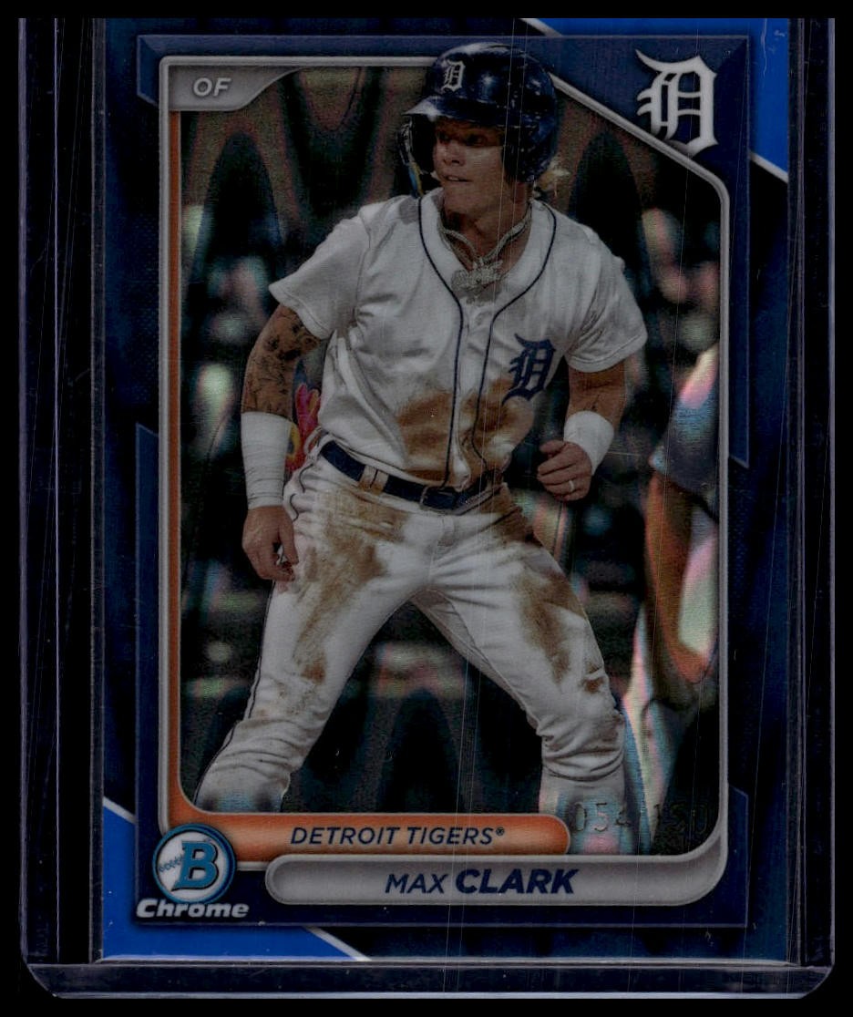 2024 Bowman #BCP-74 Max Clark Chrome Prospects Blue RayWave Refractors #/150