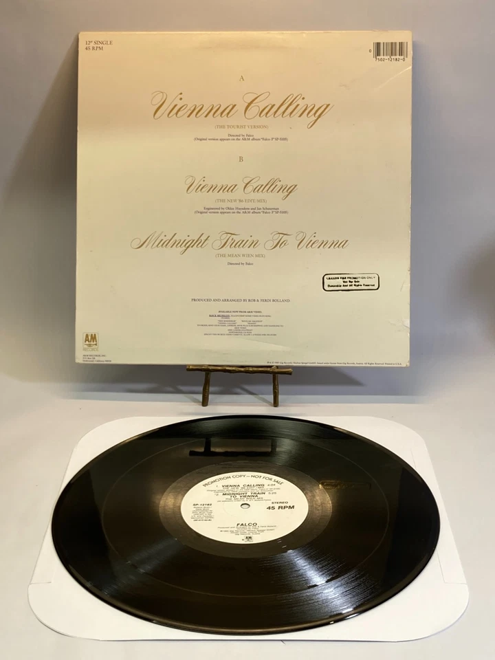 Falco Vienna Calling Vinyl LP 1985 A&M Promo Record SP-12182 - Image 4 of 4