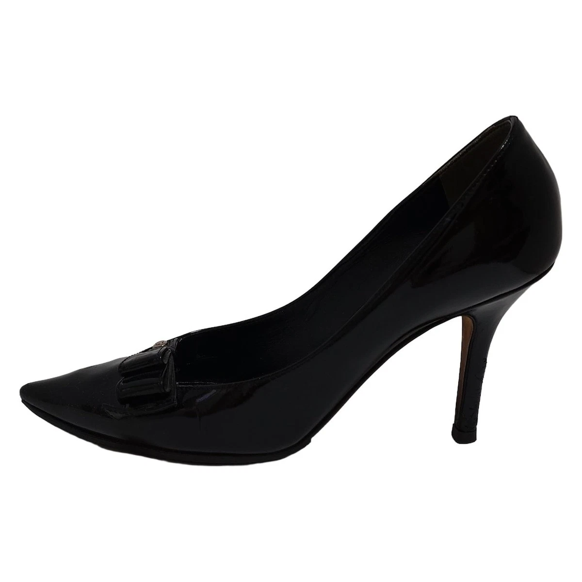 Auth DIOR/ChristianDior   Escarpins femme en cuir verni noir