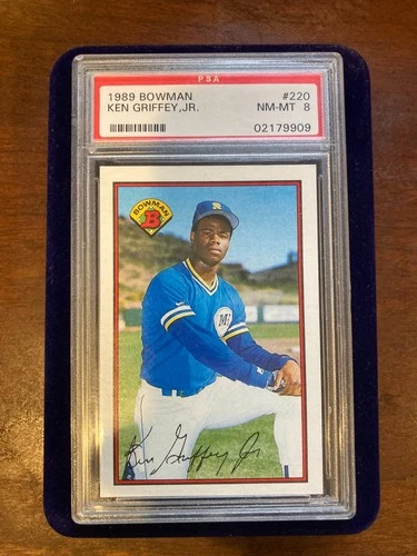 1989 Bowman - Ken Griffey Jr #220 (RC) PSA 8 NM-MT
