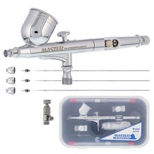 G233 Pro Set Master Gravity Airbrush Kit 3 Fluid Tips, Hobby Auto Paint Nail Art