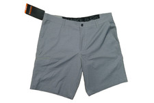 Hawke & Co. Stretch Woven Men's Shorts - Color: Light Gray - Size: 36