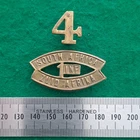 WW1 South African 4th Scottish Infantry Regiment Shoulder Title Badge France