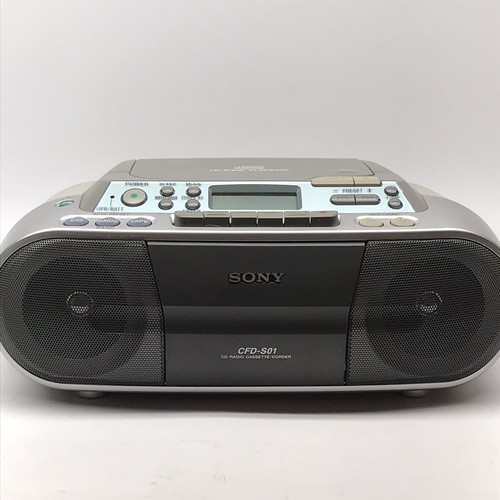 Sony CFD-S01 CD/Radio/Cassette Boombox With Power Cord Fully Tested Mint Vintage - Picture 15 of 16