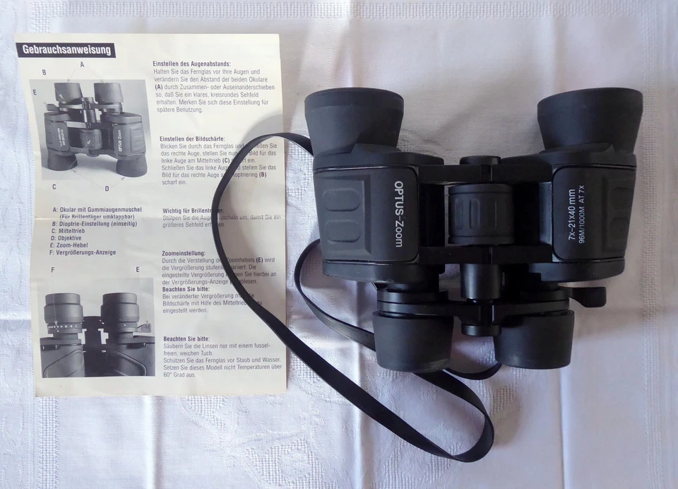 Fernglas Optus-Zoom 7x 21 x 40 Binocular - Bild 3 von 4