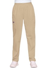 Cherokee Workwear NaturalRise Tapered Pull-On Cargo Pant Petite 4200P KAKW Khaki