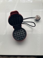SNAILAR 550W Mini Waffle Maker Machine Electric, Non-Stick, Round Coating