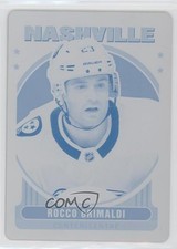 2021-22 O-Pee-Chee Retro Printing Plate Cyan 1/1 Rocco Grimaldi #178 0c6