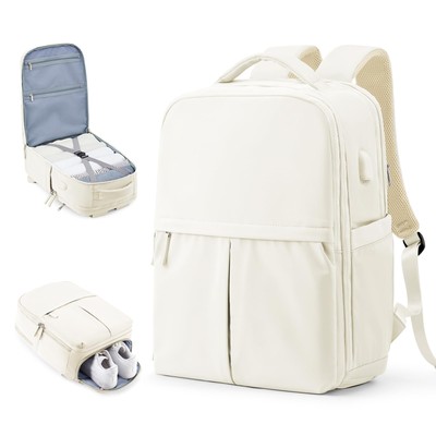 Beige Mochila De Viaje Travel Backpack Carry On Flight Approved Large Travel ...