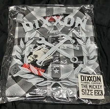 New DIXXON The Mickey Flannel Mens 2X BNIB