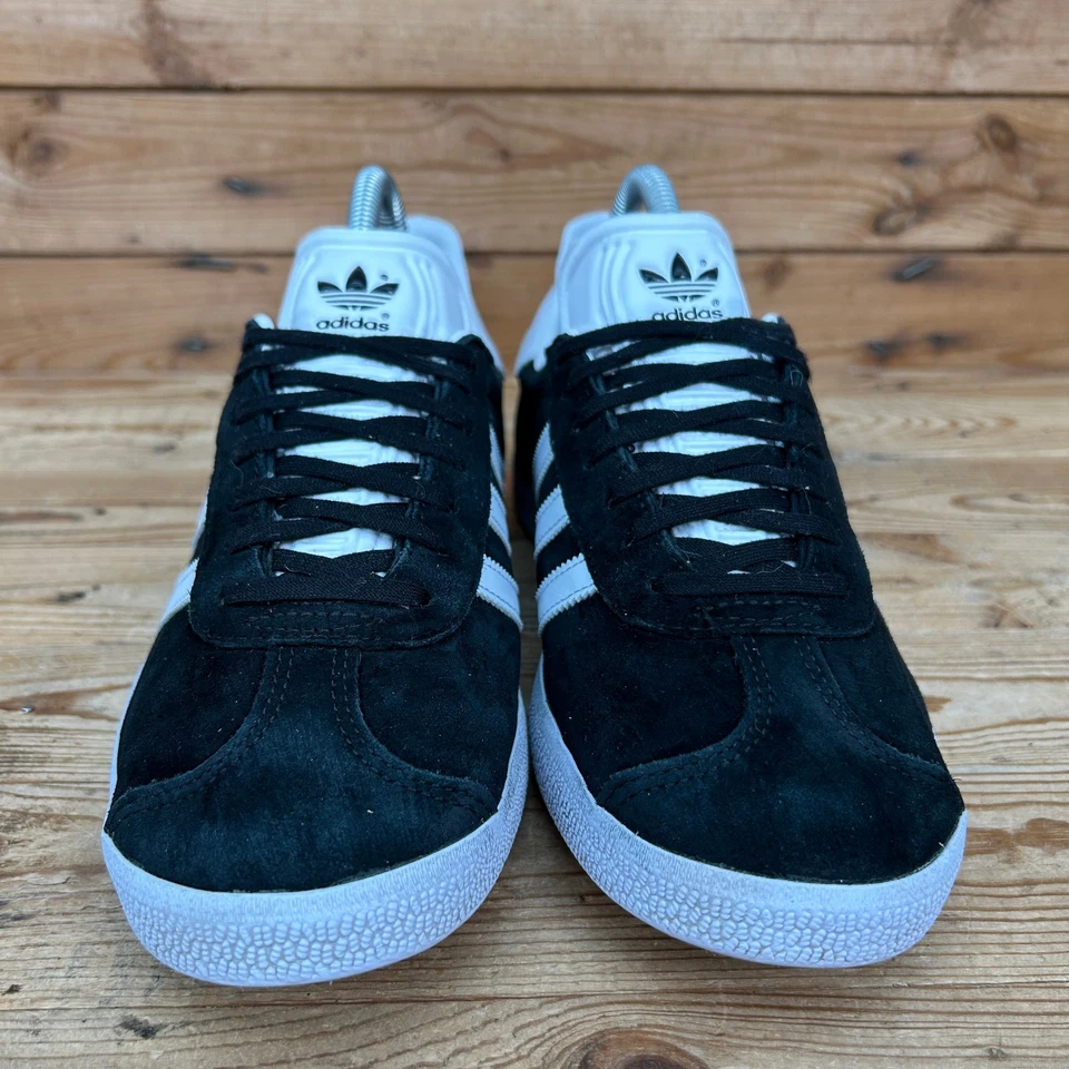 Adidas Trainers Womens Size UK 6 Gazelle Originals Black White Suede Shoes OG - Image 4 of 4