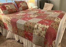Cozy Line Home Fashions Floral Paisley Patchwork Cotton Quilt Bedding Set Queen